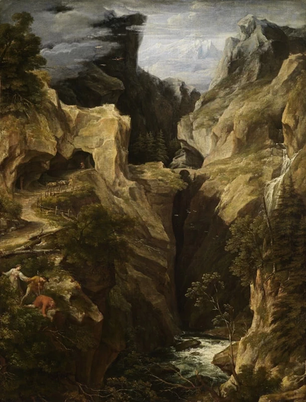 La Via Mala nei Grigioni - Staatliche Kunsthalle Karlsruhe, Monaco di Baviera